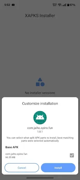 Screenshot of JAIHO 91 App